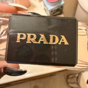 Prada Black and Gold Fragrance Bottle